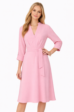 Load image into Gallery viewer, Shirt Dress with Stitched Belt
