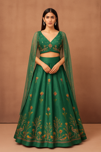 Emerald Nature Ghagra Choli