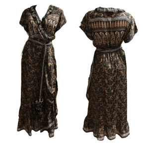 Ayesha Ruffle Wrap Dress
