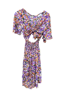 Ananya Front Tie Midi Dress