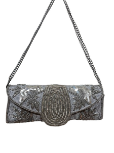 Makenna Evening Clutch – Beaded & Sequin Embroidered Purse