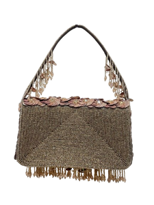 Eleanor Floral Evening Bag – Beaded & Sequin Embroidered Purse