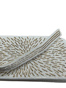 Nyasia Beaded Art Deco Evening Bag – Embroidered Vintage-Inspired Purse