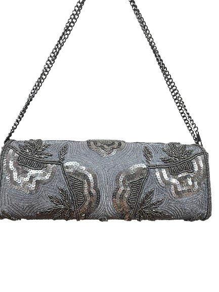 Makenna Evening Clutch – Beaded & Sequin Embroidered Purse