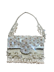 Eleanor Floral Evening Bag – Beaded & Sequin Embroidered Purse