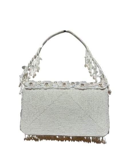 Eleanor Floral Evening Bag – Beaded & Sequin Embroidered Purse