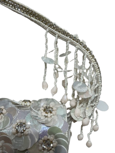 Eleanor Floral Evening Bag – Beaded & Sequin Embroidered Purse