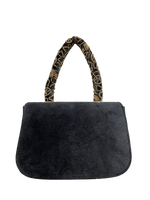 Load image into Gallery viewer, Giada Velvet Beaded Floral Mini Purse – Embroidered Evening Bag
