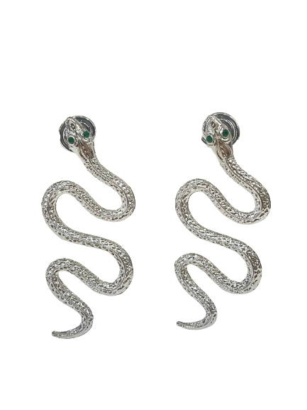 Serpentina Snake Earrings