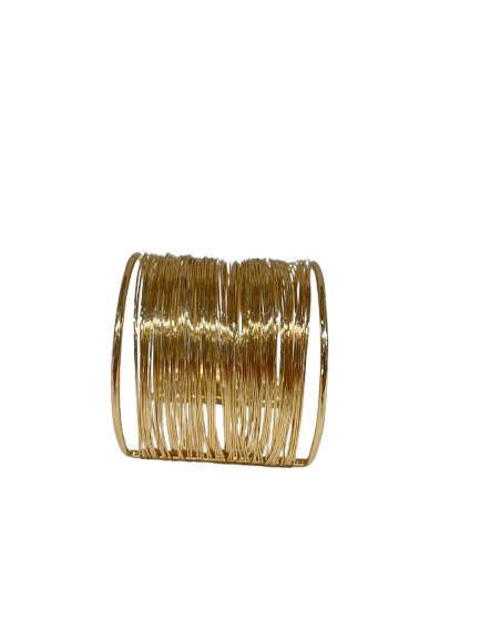 Selene Wire Wrap Wide Cuff Bracelet