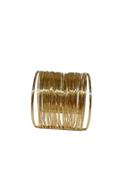 Load image into Gallery viewer, Selene Wire Wrap Wide Cuff Bracelet
