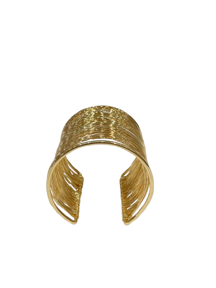 Selene Wire Wrap Wide Cuff Bracelet