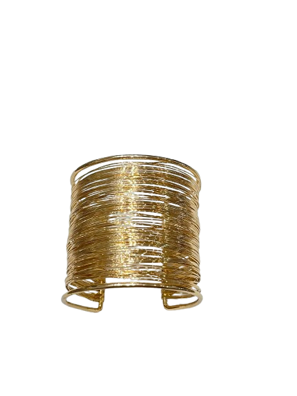 Selene Wire Wrap Wide Cuff Bracelet