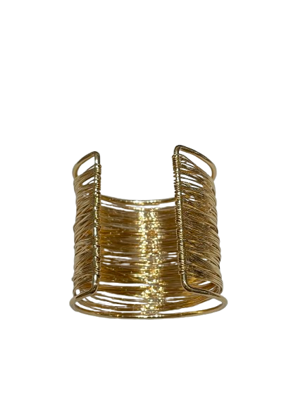 Selene Wire Wrap Wide Cuff Bracelet