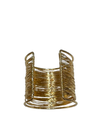 Load image into Gallery viewer, Selene Wire Wrap Wide Cuff Bracelet
