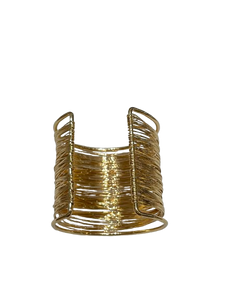Selene Wire Wrap Wide Cuff Bracelet
