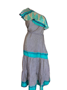 One Shoulder Tassel Dress