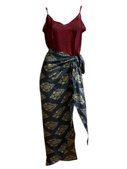 Shameem Tie Skirt Set