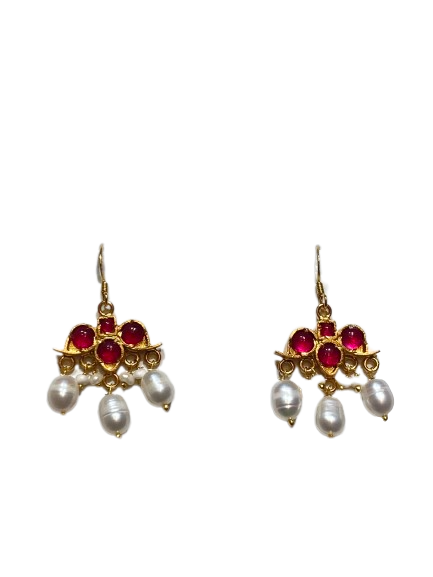 Harshita Traditional Gemstone Earrings
