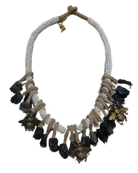 Aadarshini Woven Agate Necklace