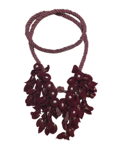 Aarohi Floral Crochet Pearl Necklace