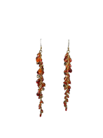 Load image into Gallery viewer, Long Beaded Cluster Earrings
