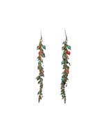 Load image into Gallery viewer, Long Beaded Cluster Earrings

